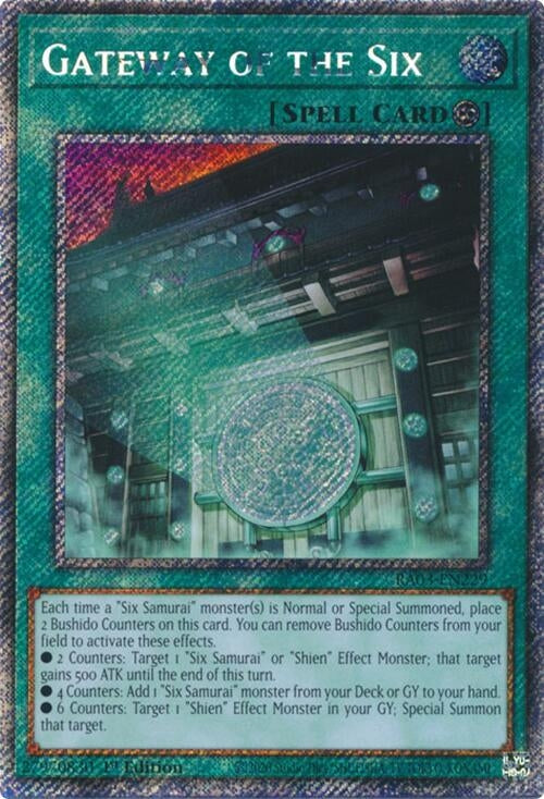 Image for Gateway of the Six (Platinum Secret Rare) (Quarter Century Bonanza) (RA03-EN229) - YuGiOh