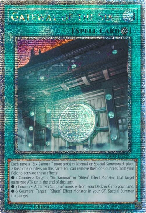 Image for Gateway of the Six (Quarter Century Secret Rare) (Quarter Century Bonanza) (RA03-EN229) - YuGiOh