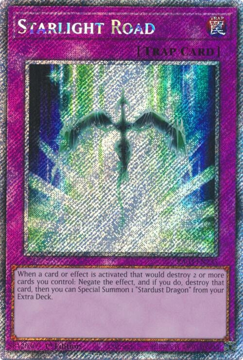 Image for Starlight Road (Platinum Secret Rare) (Quarter Century Bonanza) (RA03-EN235) - YuGiOh