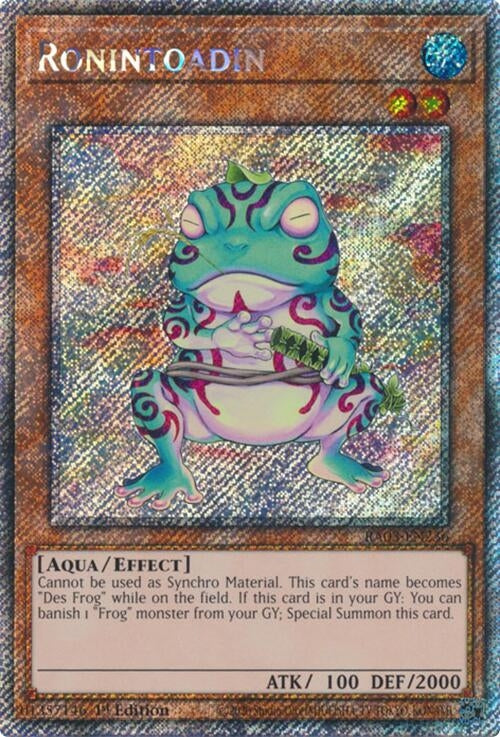 Image for Ronintoadin (Platinum Secret Rare) (Quarter Century Bonanza) (RA03-EN236) - YuGiOh
