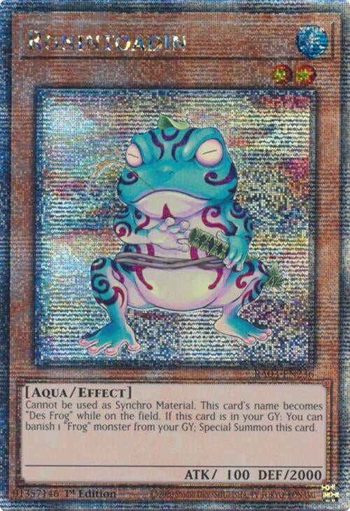 Image for Ronintoadin (Quarter Century Secret Rare) (Quarter Century Bonanza) (RA03-EN236) - YuGiOh