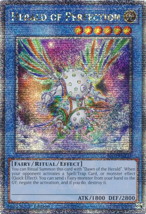 Image for Herald of Perfection (Quarter Century Secret Rare) (Quarter Century Bonanza) (RA03-EN237) - YuGiOh
