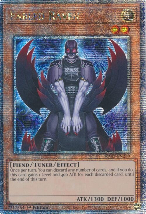 Image for Fabled Raven (Quarter Century Secret Rare) (Quarter Century Bonanza) (RA03-EN239) - YuGiOh
