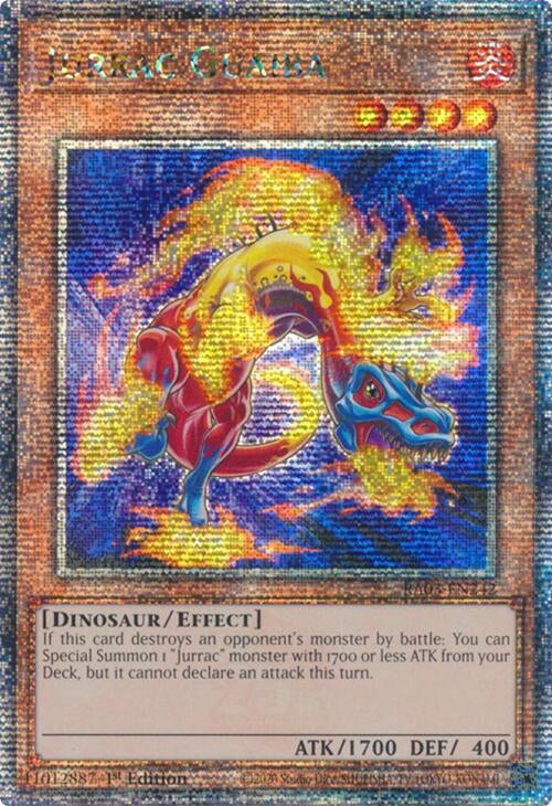 Image for Jurrac Guaiba (Quarter Century Secret Rare) (Quarter Century Bonanza) (RA03-EN242) - YuGiOh