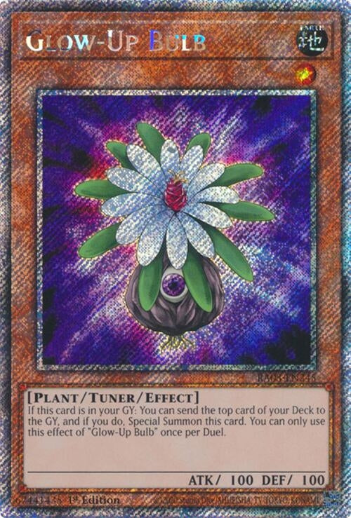 Image for Glow-Up Bulb (Platinum Secret Rare) (Quarter Century Bonanza) (RA03-EN245) - YuGiOh