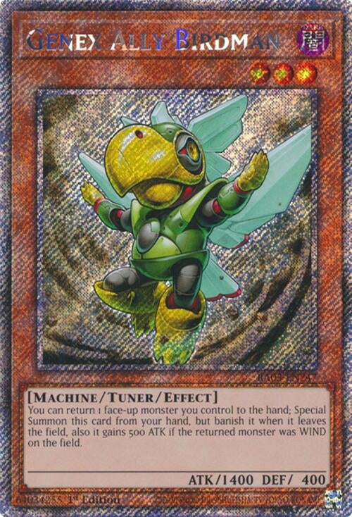 Image for Genex Ally Birdman (Platinum Secret Rare) (Quarter Century Bonanza) (RA03-EN247) - YuGiOh