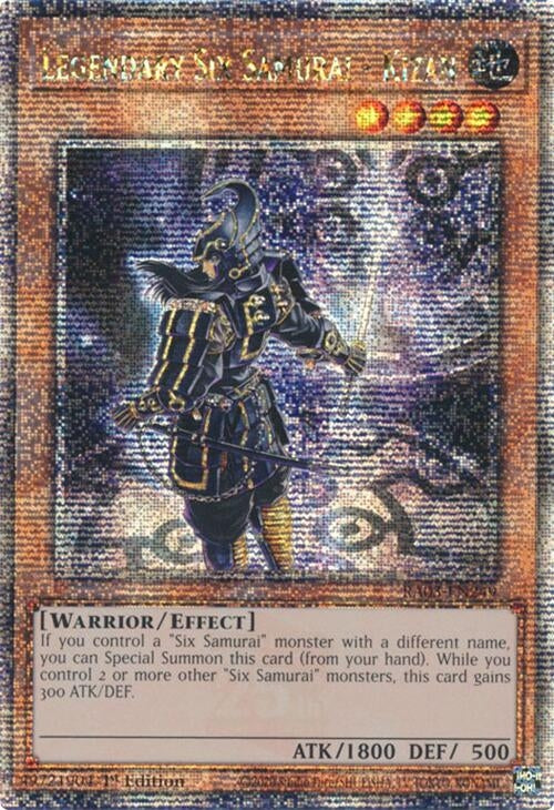 Image for Legendary Six Samurai - Kizan (Quarter Century Secret Rare) (Quarter Century Bonanza) (RA03-EN249) - YuGiOh
