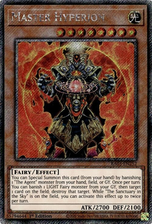 Image for Master Hyperion (Platinum Secret Rare) (Quarter Century Bonanza) (RA03-EN252) - YuGiOh