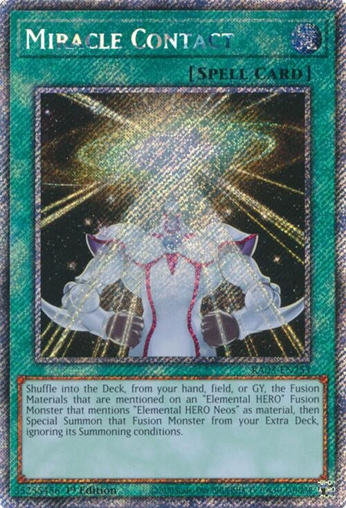 Image for Miracle Contact (Platinum Secret Rare) (Quarter Century Bonanza) (RA03-EN253) - YuGiOh