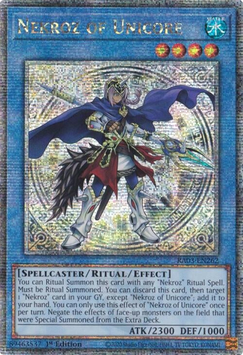Image for Nekroz of Unicore (Quarter Century Secret Rare) (Quarter Century Bonanza) (RA03-EN262) - YuGiOh