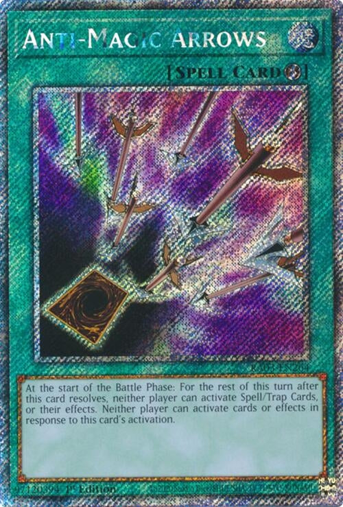 Image for Anti-Magic Arrows (Platinum Secret Rare) (Quarter Century Bonanza) (RA03-EN264) - YuGiOh