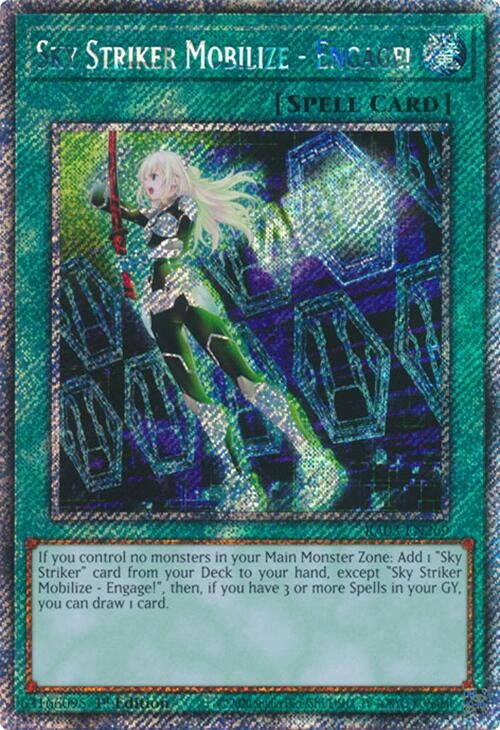 Image for Sky Striker Mobilize - Engage! (Platinum Secret Rare) (Quarter Century Bonanza) (RA03-EN269) - YuGiOh