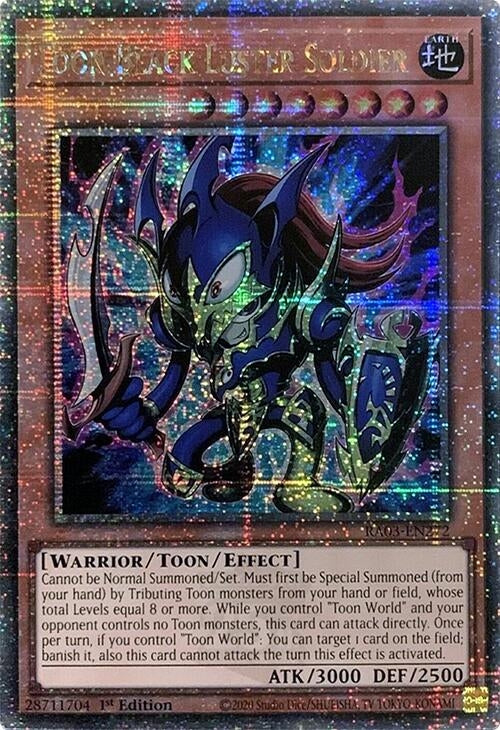 Image for Toon Black Luster Soldier (Quarter Century Secret Rare) (Quarter Century Bonanza) (RA03-EN272) - YuGiOh