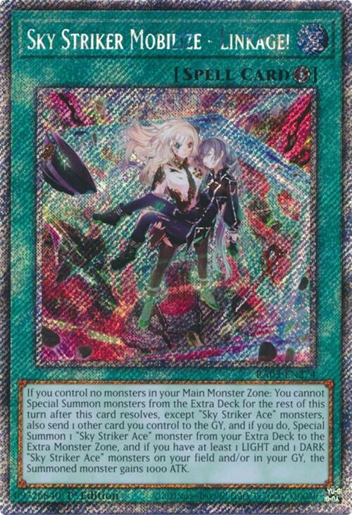 Image for Sky Striker Mobilize - Linkage! (Platinum Secret Rare) (Quarter Century Bonanza) (RA03-EN274) - YuGiOh