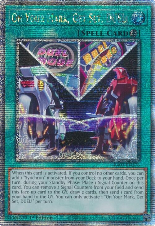 Image for On Your Mark, Get Set, DUEL! (Quarter Century Secret Rare) (Quarter Century Bonanza) (RA03-EN276) - YuGiOh