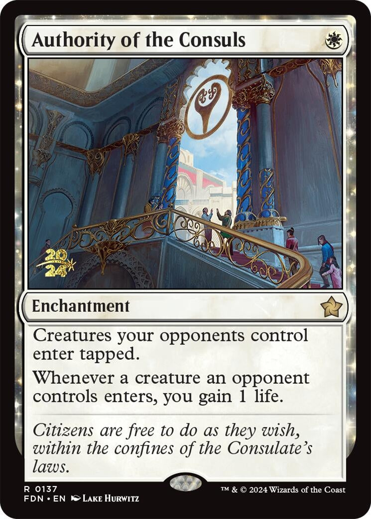 Image for Authority of the Consuls (FDN) (Prerelease Cards) (137) - Magic: The Gathering