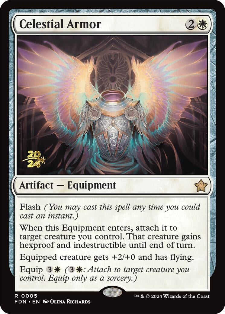 Image for Celestial Armor (Prerelease Cards) (5) - Magic: The Gathering