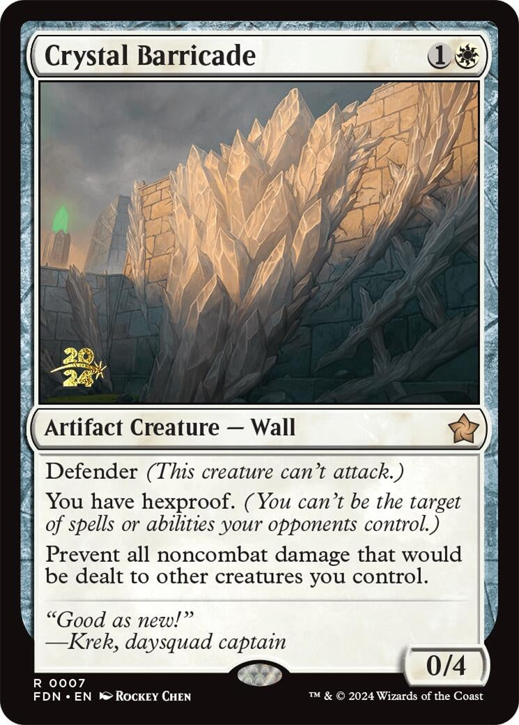 Image for Crystal Barricade (Prerelease Cards) (7) - Magic: The Gathering