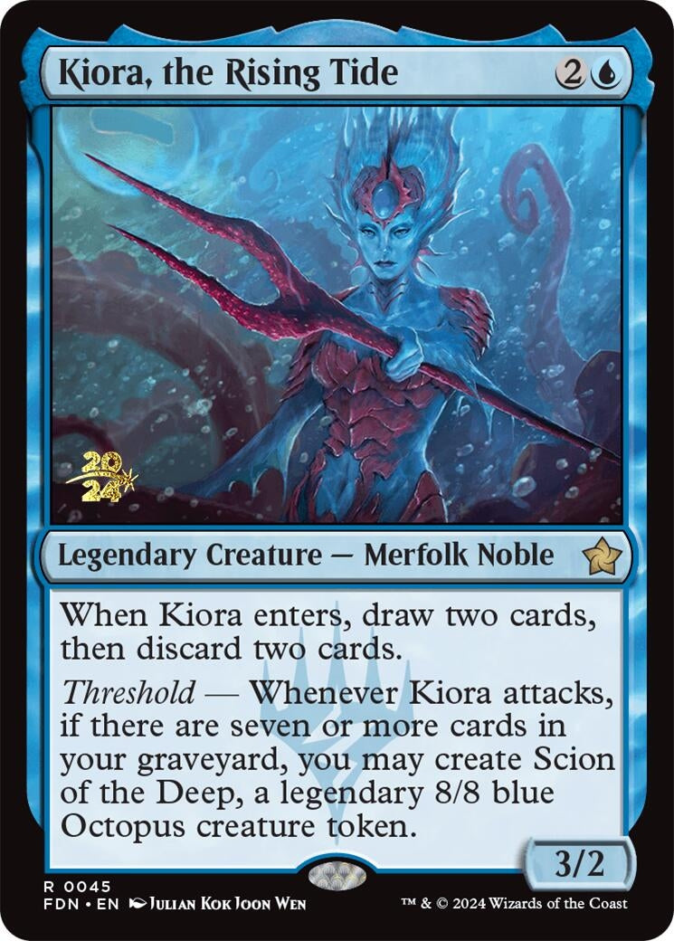 Image for Kiora, the Rising Tide (Prerelease Cards) (45) - Magic: The Gathering