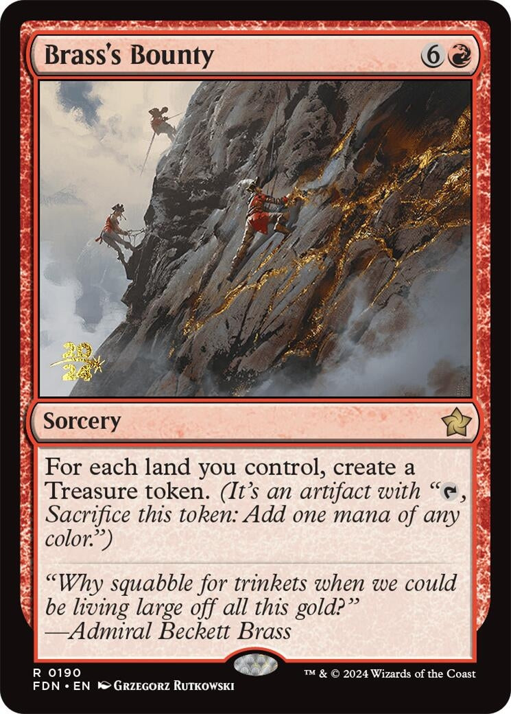 Image for Brass's Bounty (FDN) (Prerelease Cards) (190) - Magic: The Gathering