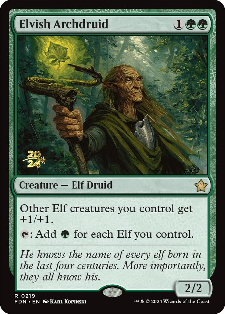 Image for Elvish Archdruid (Prerelease Cards) (219) - Magic: The Gathering