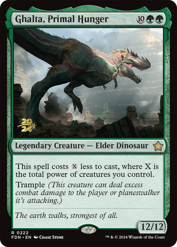 Image for Ghalta, Primal Hunger (FDN) (Prerelease Cards) (222) - Magic: The Gathering