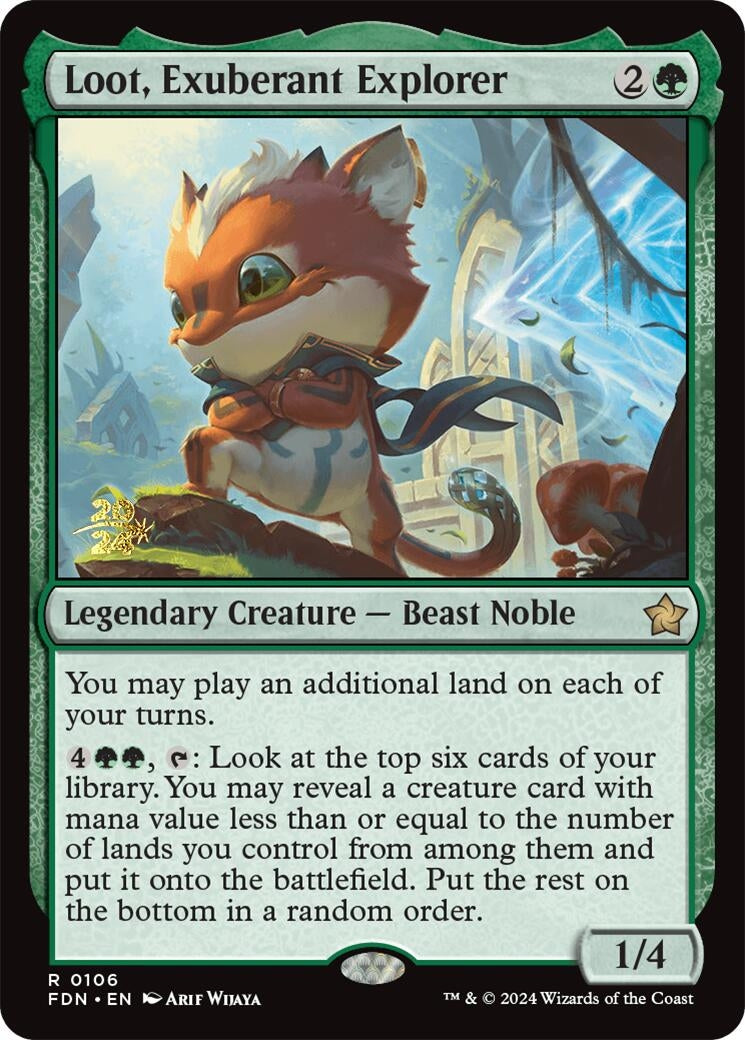 Image for Loot, Exuberant Explorer (Prerelease Cards) (106) - Magic: The Gathering