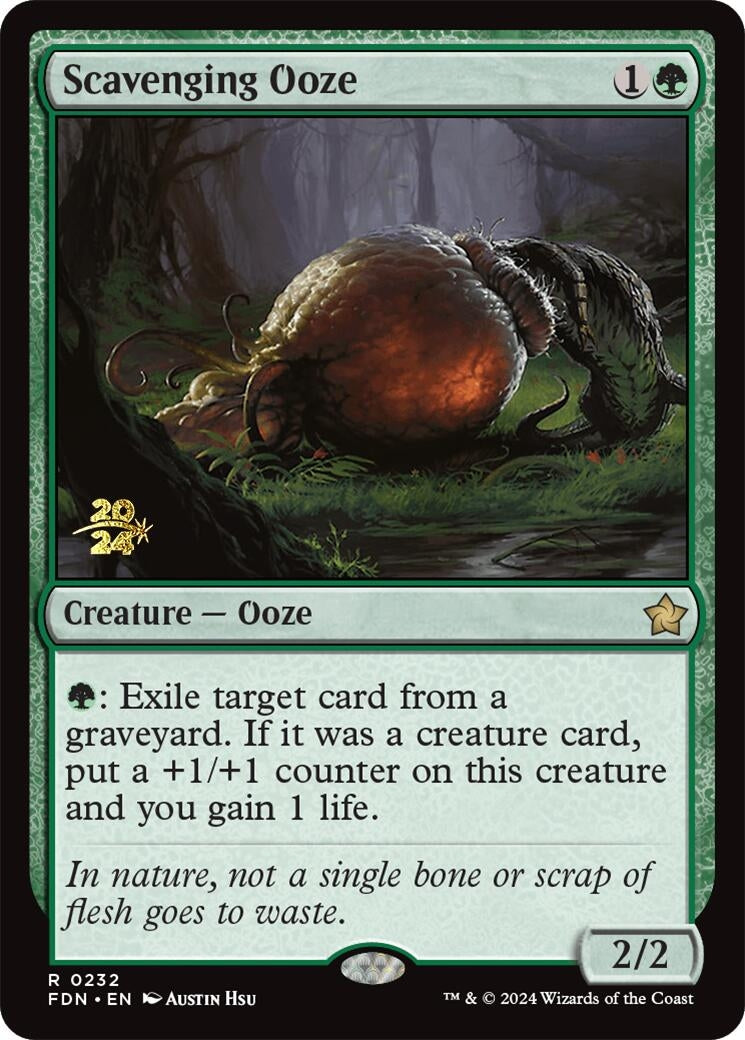 Image for Scavenging Ooze (FDN) (Prerelease Cards) (232) - Magic: The Gathering