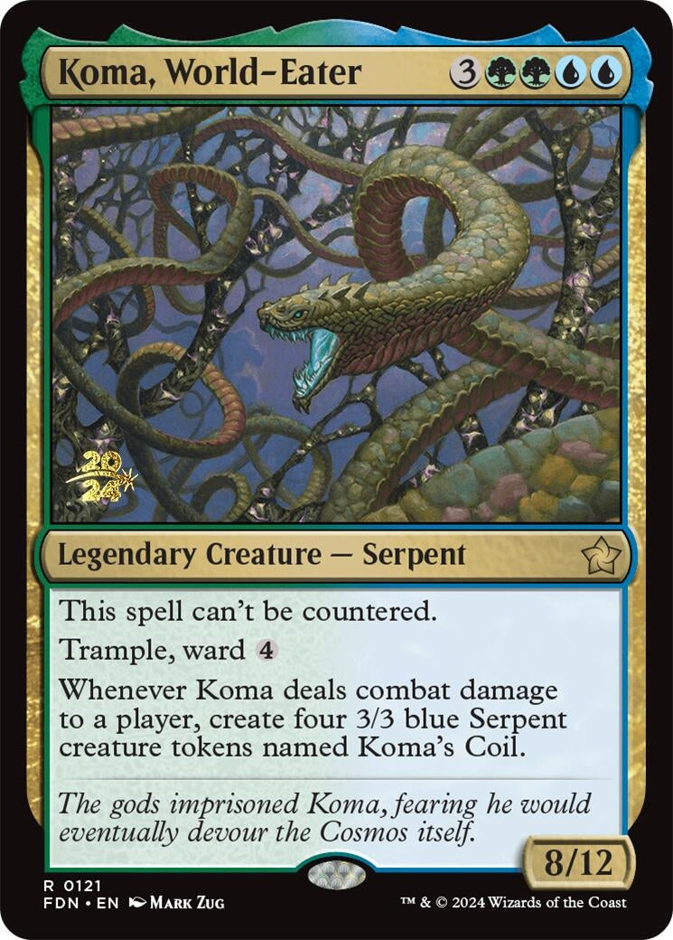Image for Koma, World-Eater (Prerelease Cards) (121) - Magic: The Gathering
