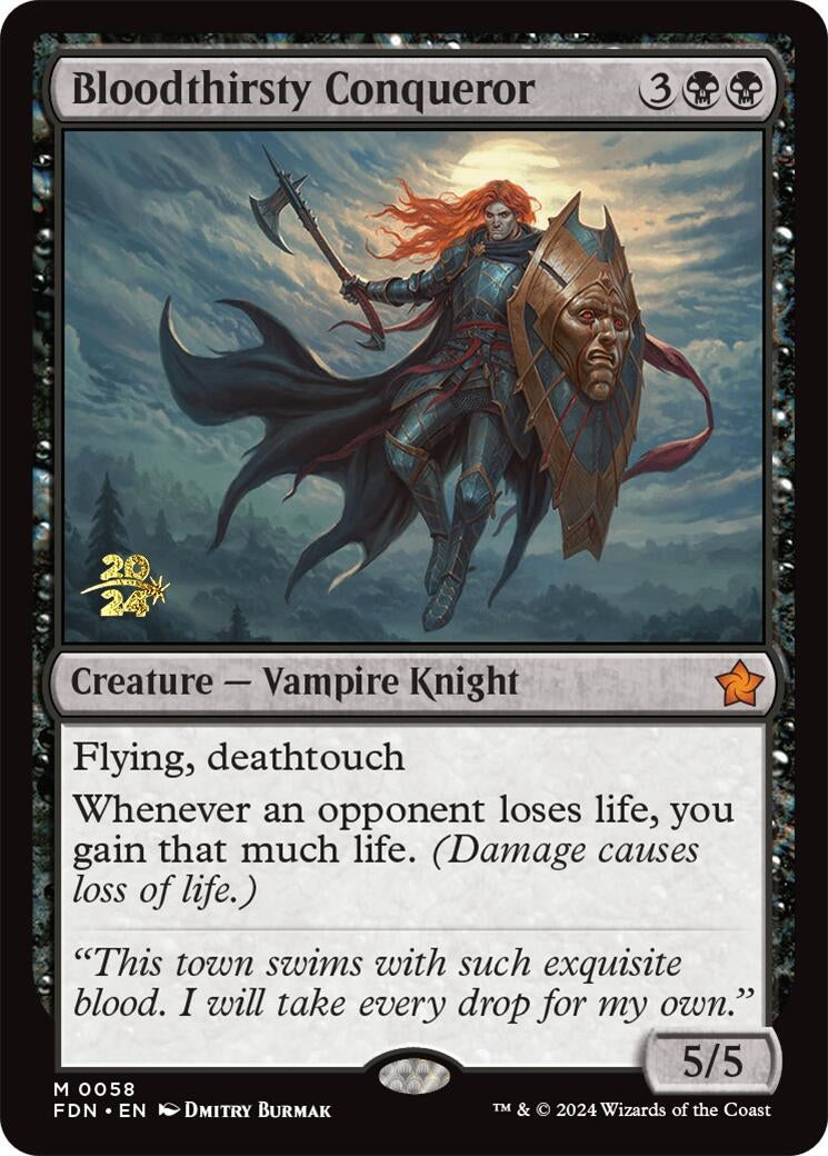 Image for Bloodthirsty Conqueror (Prerelease Cards) (58) - Magic: The Gathering
