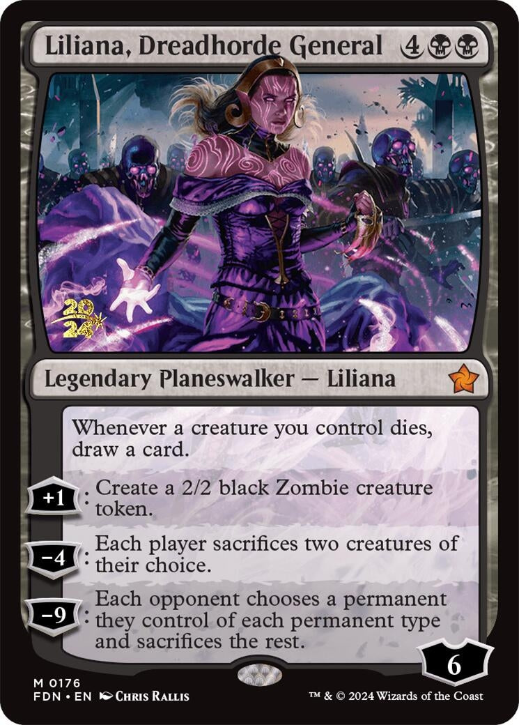 Image for Liliana, Dreadhorde General (FDN) (Prerelease Cards) (176) - Magic: The Gathering