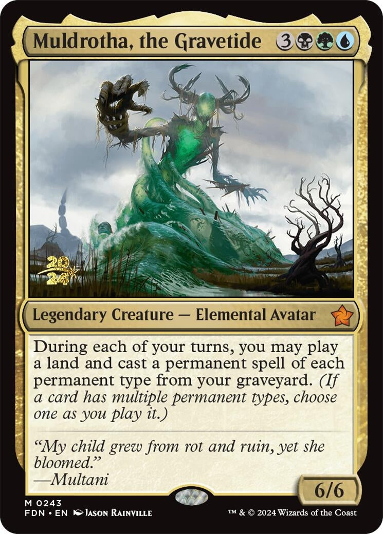 Image for Muldrotha, the Gravetide (FDN) (Prerelease Cards) (243) - Magic: The Gathering