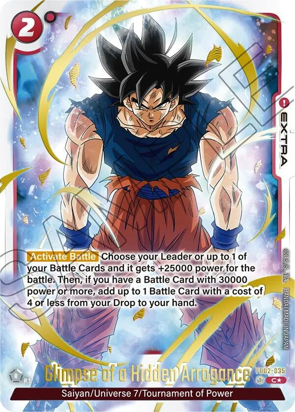 Image for Glimpse of a Hidden Arrogance (Fusion World Promotion Cards and Packs) (FB02-035) - Dragon Ball Super: Fusion World