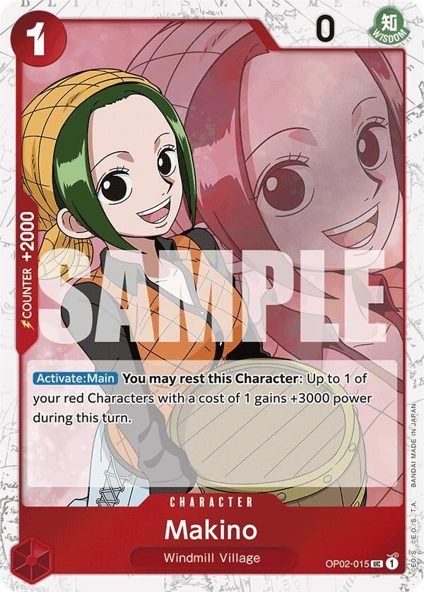 Image for Makino (Jolly Roger Foil) (Premium Booster -The Best-) (OP02-015) - One Piece Card Game