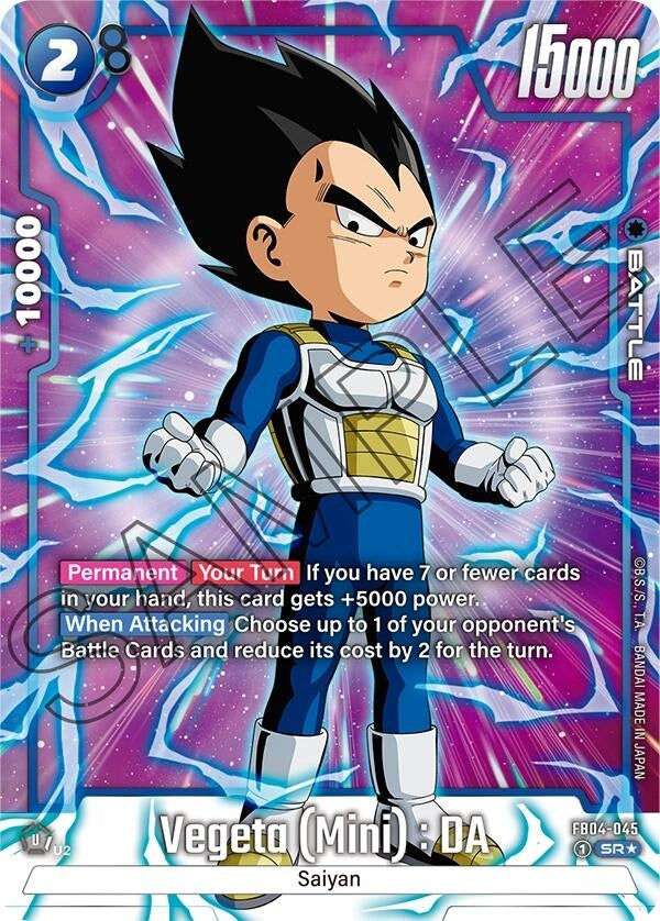 Image for Vegeta (Mini) : DA (Alternate Art) (Ultra Limit) (FB04-045) - Dragon Ball Super: Fusion World