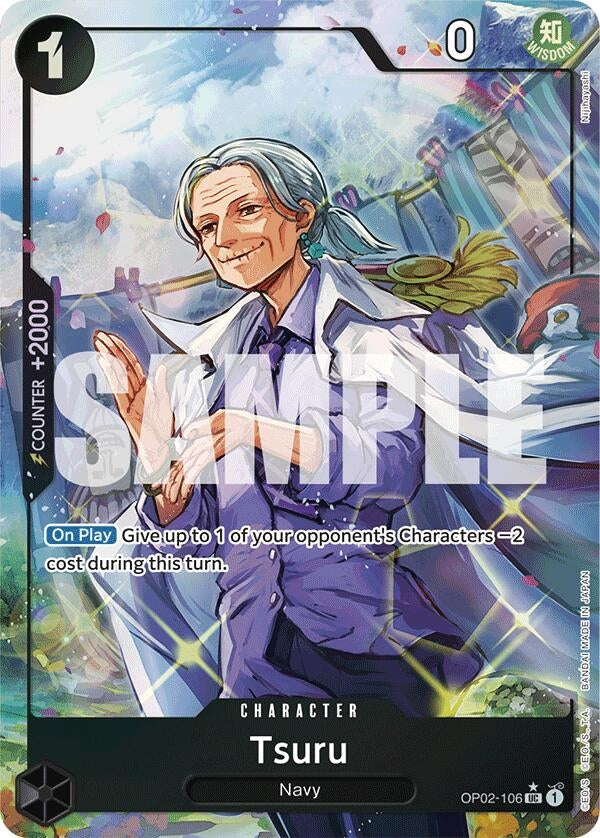 Image for Tsuru (Full Art) (Premium Booster -The Best-) (OP02-106) - One Piece Card Game