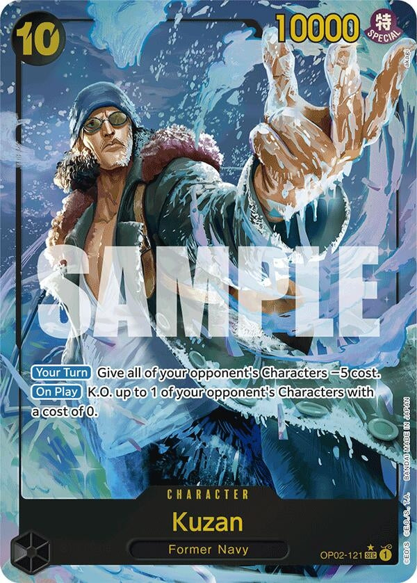 Image for Kuzan (OP02-121) (Alternate Art) (Premium Booster -The Best-) (OP02-121) - One Piece Card Game