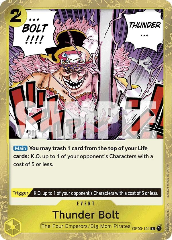 Image for Thunder Bolt (Jolly Roger Foil) (Premium Booster -The Best-) (OP03-121) - One Piece Card Game