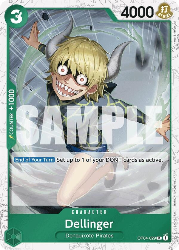 Image for Dellinger (Jolly Roger Foil) (Premium Booster -The Best-) (OP04-029) - One Piece Card Game