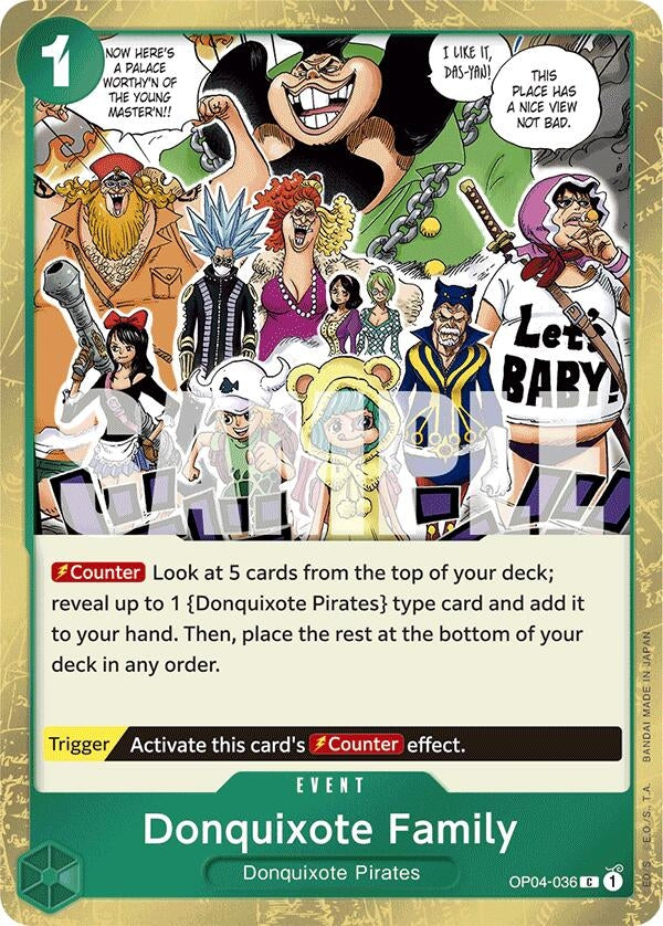 Image for Donquixote Family (Jolly Roger Foil) (Premium Booster -The Best-) (OP04-036) - One Piece Card Game
