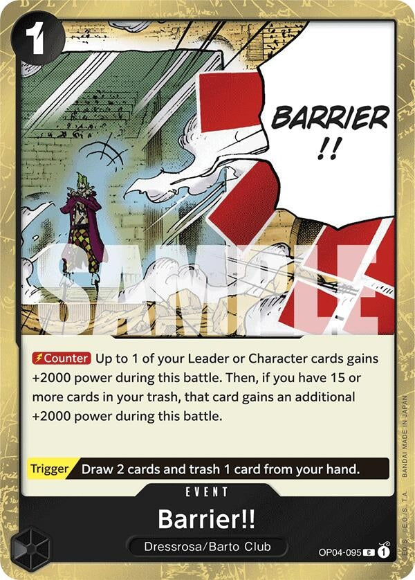 Image for Barrier!! (Jolly Roger Foil) (Premium Booster -The Best-) (OP04-095) - One Piece Card Game