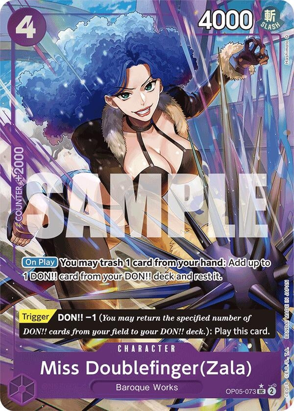 Image for Miss Doublefinger(Zala) (Full Art) (Premium Booster -The Best-) (OP05-073) - One Piece Card Game