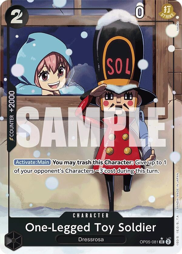 Image for One-Legged Toy Soldier (Alternate Art) (Premium Booster -The Best-) (OP05-081) - One Piece Card Game