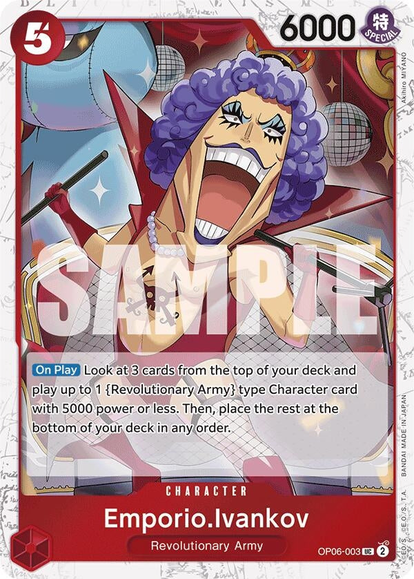 Image for Emporio.Ivankov (Jolly Roger Foil) (Premium Booster -The Best-) (OP06-003) - One Piece Card Game