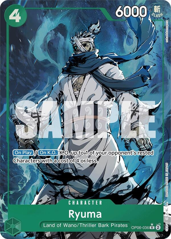 Image for Ryuma (Alternate Art) (Premium Booster -The Best-) (OP06-036) - One Piece Card Game