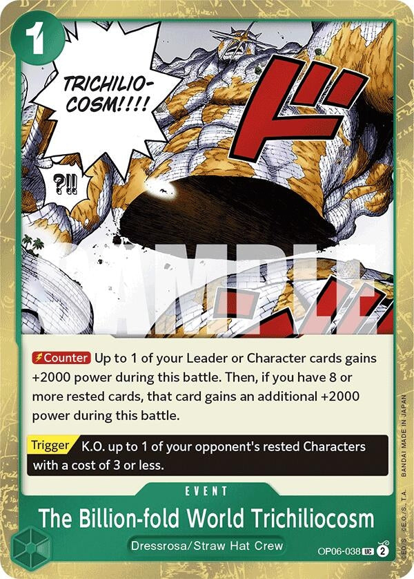 Image for The Billion-fold World Trichiliocosm (Jolly Roger Foil) (Premium Booster -The Best-) (OP06-038) - One Piece Card Game