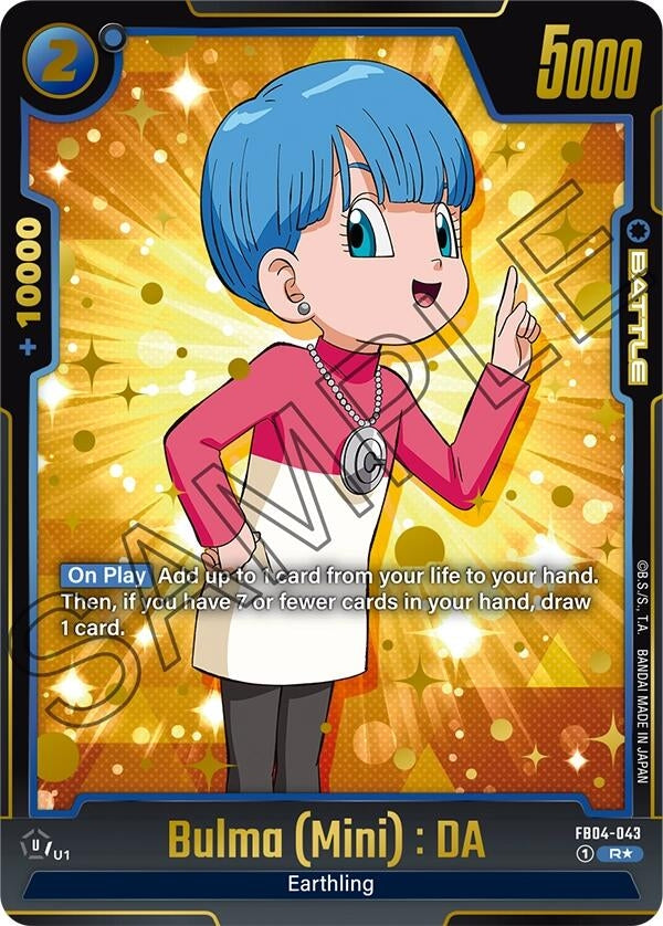 Image for Bulma (Mini) : DA (Alternate Art) (Ultra Limit) (FB04-043) - Dragon Ball Super: Fusion World