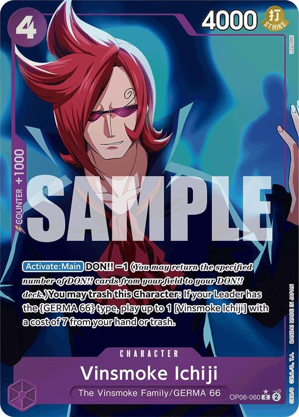Image for Vinsmoke Ichiji (OP06-060) (Full Art) (Premium Booster -The Best-) (OP06-060) - One Piece Card Game