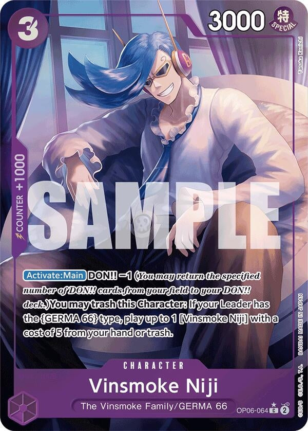 Image for Vinsmoke Niji (OP06-064) (Full Art) (Premium Booster -The Best-) (OP06-064) - One Piece Card Game