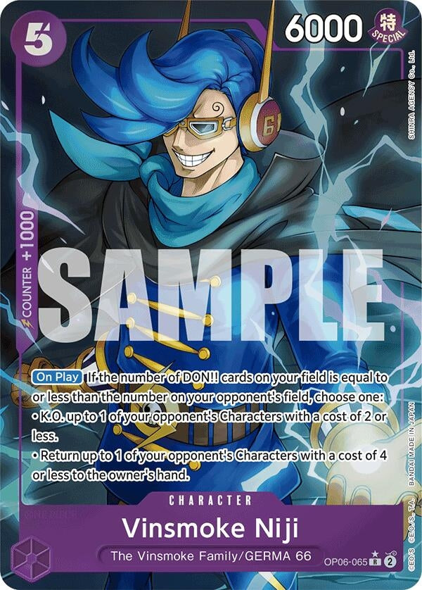 Image for Vinsmoke Niji (OP06-065) (Alternate Art) (Premium Booster -The Best-) (OP06-065) - One Piece Card Game